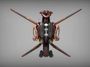 drone v3 wood 3D Model