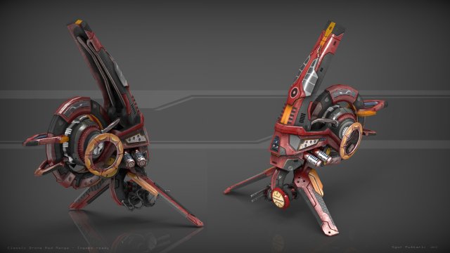 drone v0 redmanga 3Dモデル .c4d .max .obj .3ds .fbx .stl .blend 