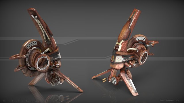 drone v0 wood Modèle 3D .c4d .max .obj .3ds .fbx .stl .blend 