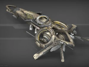 Drohne v2 SciFi 3D Modell