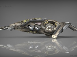 drone v2 scifi 3D-Modell