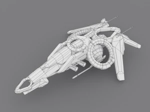 Drohne v2 SciFi 3D Modell