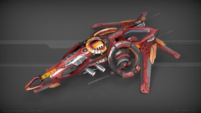 drone v2 redmanga 3D-Modell .c4d .max .obj .3ds .fbx .stl .blend 
