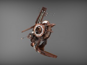 drone v1 wood 3D Model