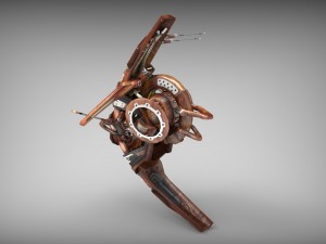 drone v1 wood 3D Model