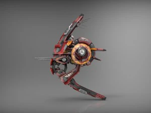 drone v1 red manga 3D Model