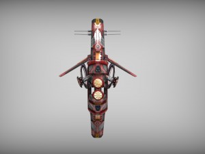 drone v1 red manga 3D Model