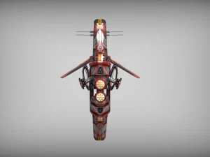 drone v1 red manga 3D Model