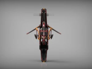 drone v1 red manga 3D Model