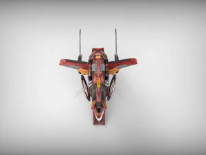 drone v1 red manga 3D Model