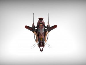 drone v1 red manga 3D Model