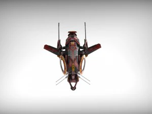 drone v1 red manga 3D Model