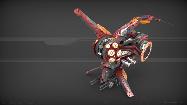 drone v3 redmanga 3D-Modell .c4d .max .obj .3ds .fbx .stl .blend 