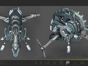 10 drone pack - cybertech Modello 3D