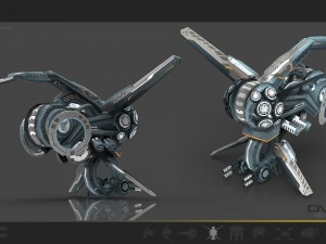 10 drone pack - cybertech Modello 3D