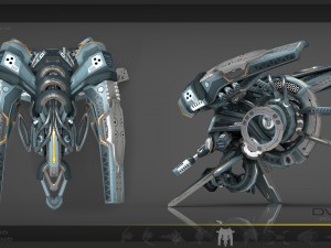 10 drone pack - cybertech Modello 3D