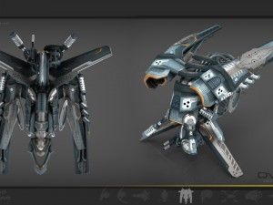 10 drone pack - cybertech Modello 3D