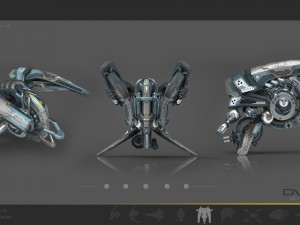 10 drone pack - cybertech Modello 3D