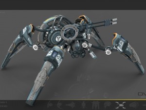 10 drone pack - cybertech Modello 3D