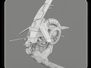 10 drone pack red manga 3D Model