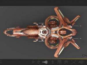 10 drones wood pack 3D 모델