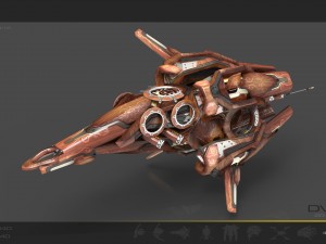 10 drones wood pack 3D 모델