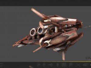10 drones wood pack 3D 모델
