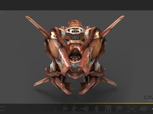 10 drones wood pack 3D 모델