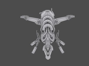 10 drones wood pack 3D 모델