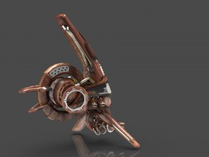 10 drones wood pack 3D 모델