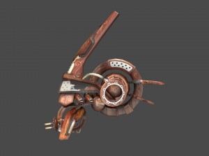 10 drones wood pack 3D 모델