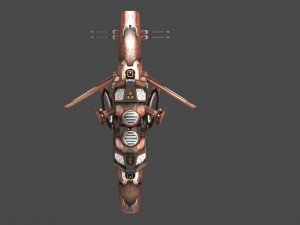 10 drones wood pack 3D 모델