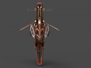 10 drones wood pack 3D 모델