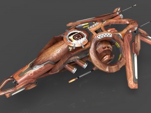 10 drones wood pack 3D 모델