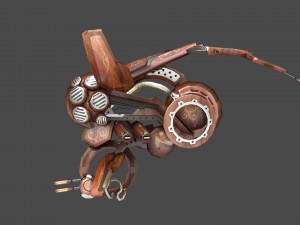 10 drones wood pack 3D 모델