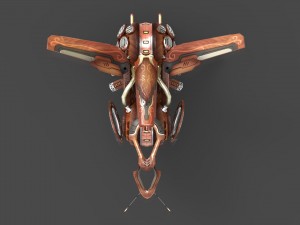10 drones wood pack 3D 모델