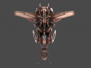 10 drones wood pack 3D 모델