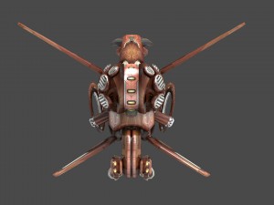 10 drones wood pack 3D 모델