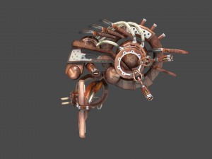 10 drones wood pack 3D 모델