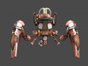 10 drones wood pack 3D 모델