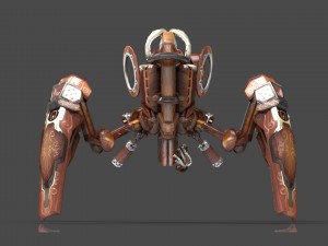 10 drones wood pack 3D 모델