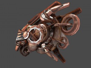 10 drones wood pack 3D 모델