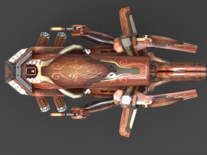 10 drones wood pack 3D 모델