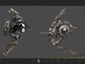 10 drone scifi pack Modelo 3D