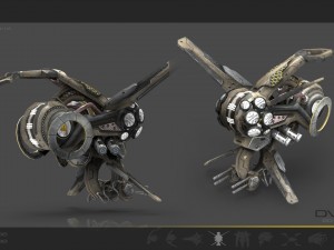10 drone scifi pack Modelo 3D