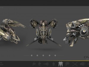 10 drone scifi pack Modelo 3D