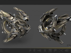 10 drone scifi pack Modelo 3D