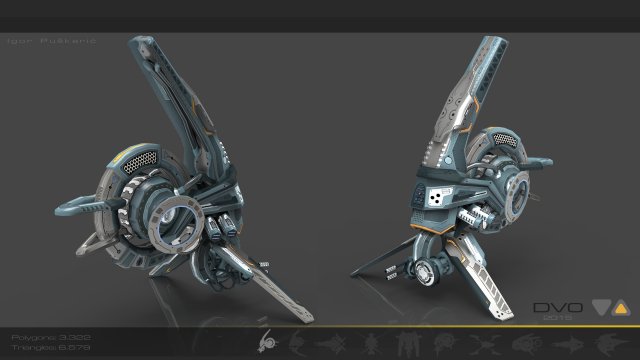 cybertech drone v0 Modelo 3D .c4d .max .obj .3ds .fbx .stl .blend 
