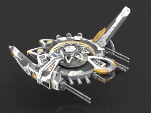 drone alen white 3D-Modell