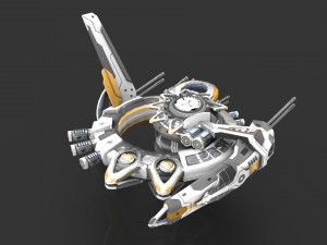 drone alen white 3D-Modell